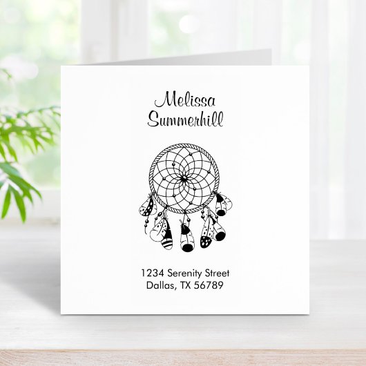 Tribal Boho Dreamweaver Adres Rubberstempel