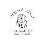 Tribal Boho Dreamweaver Arch Adres Rubberstempel (Afrduk)