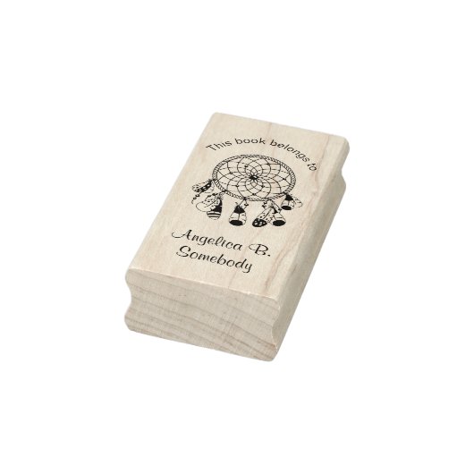 Tribal Boho Dreamweaver - Bookplate Rubberstempel (Stempel)