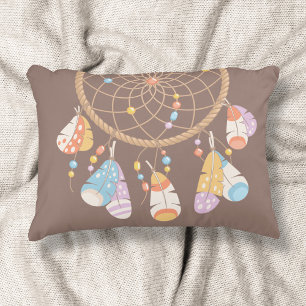Tribal Boho Dreamweaver op Brown Accent Kussen