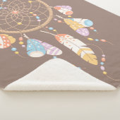 Tribal Boho Dreamweaver op Brown Sherpa Deken (3/4)