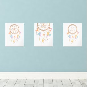 Tribal Boho Dreamweaver op de witte set van 3