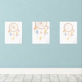 Tribal Boho Dreamweaver op de witte set van 3 (Houten vloer)