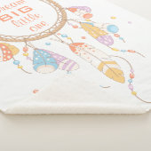 Tribal Boho Dreamweaver Quote Sherpa Deken (3/4)