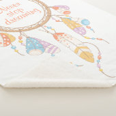 Tribal Boho Dreamweaver Quote Sherpa Deken (3/4)