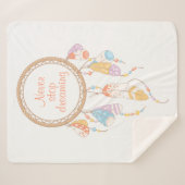 Tribal Boho Dreamweaver Quote Sherpa Deken (Voorkant (horizontaal))