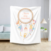 Tribal Boho Dreamweaver Quote Sherpa Deken
