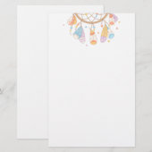 Tribal Boho Drocatcher Briefpapier (Voorkant / Achterkant)