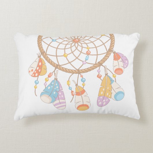 Tribal Boho Drocatcher Decoratief Kussen (Voorkant)