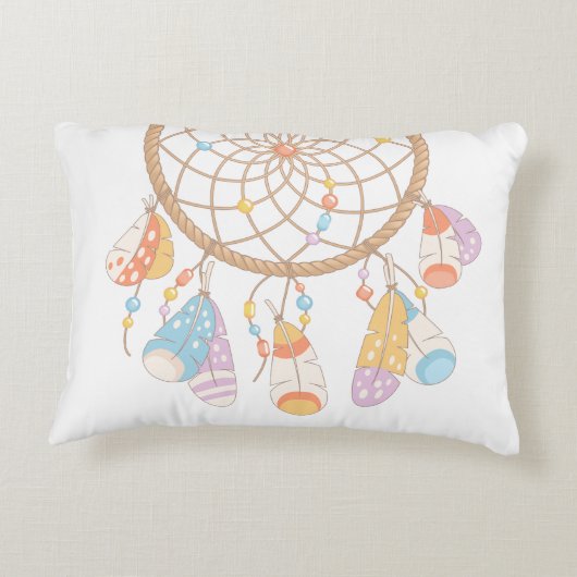 Tribal Boho Drocatcher Decoratief Kussen (Achterkant)