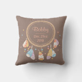 Tribal Boho Drocatcher New Baby Keepomwille Kussen (Achterkant)