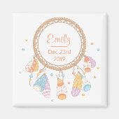 Tribal Boho Drocatcher New Baby Keepomwille Magneet (Voorkant)