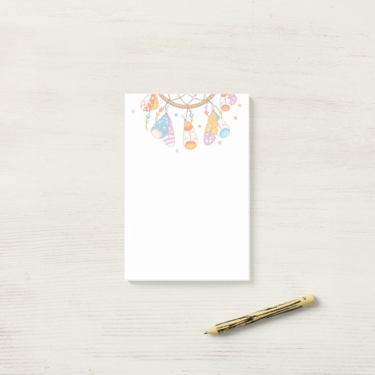 Tribal Boho Drocatcher Post-it® Notes (Op bureau)