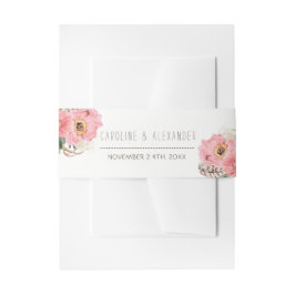 Tribal Boho Feathers Woodland Belly Bands Uitnodigingen Wikkel