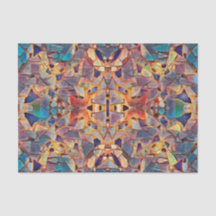 Tribal Boho Hippie Paars Yellow Blue Patroon