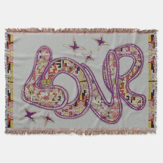 Tribal Boho Love Patroondeken Deken (Voorkant)