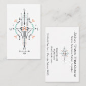 *~* Tribal Boho Native American Indian Aztec Totem Visitekaartje (Voorkant / Achterkant)