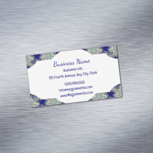 Tribal Boho Pattern Classic Magnetisch Visitekaartje (Voorbeeld)