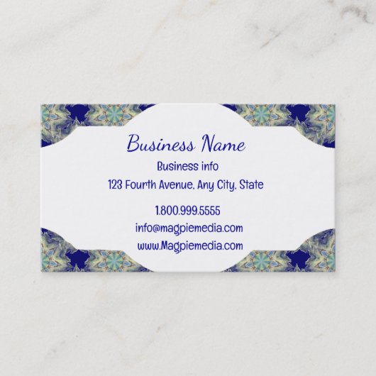 Tribal Boho Pattern Classic Visitekaartje (Voorkant)