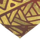 Tribal Boho Pattern Gold en Brown Tafelkleed (Gekanteld)