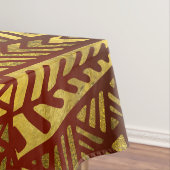 Tribal Boho Pattern Gold en Brown Tafelkleed (Voorbeeld)