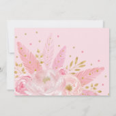 Tribal Boho Pink Drocatcher Wild Eén verjaardag Kaart (Achterkant)