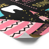 Tribal Boho WIld One Woodland First Birthday sign Poster (Hoek)