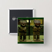 Tribal Boys CB Vierkante Button 5,1 Cm (Voorkant /achterkant)
