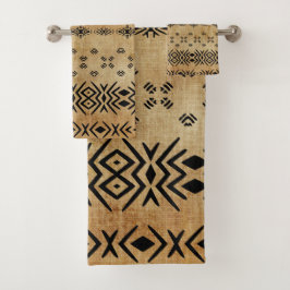 Tribal Brown beige Bad Handdoek