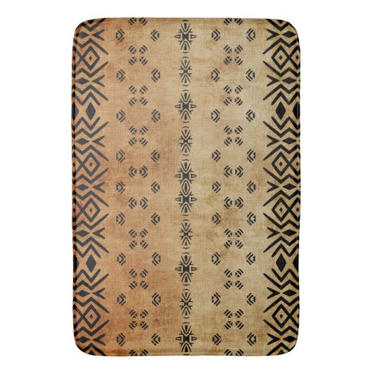 Tribal Brown beige Badmat (Voorkant Verticaal)