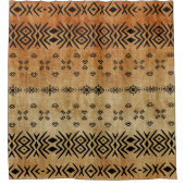 Tribal Brown beige Douchegordijn (Voorkant)