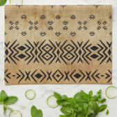 Tribal Brown beige Theedoek (Gevouwen)