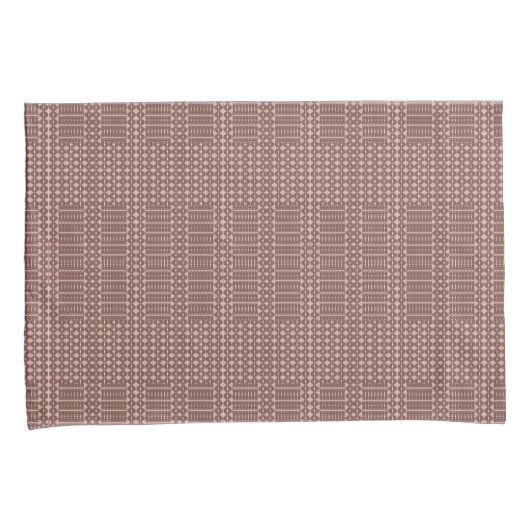 Tribal Brown Pattern Kussensloop (Voorkant-Rechts)