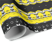 Tribal Bruin & Zwart Patroon Cadeaupapier (Rol Hoek)