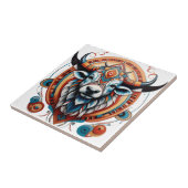 Tribal buffalo spirit logo tegeltje (Zijkant)