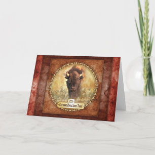 Tribal Buffalo-Wenskaart Kaart