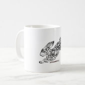 Tribal Bunny Koffiemok (Voorkant links)