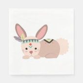 Tribal Bunny Napkin Servetten (Voorkant)
