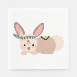 Tribal Bunny Napkin Servetten