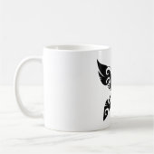 Tribal Butterfly Tattoo Bold Black Ink Style Koffiemok (Links)