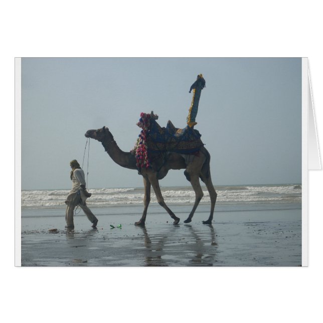 Tribal Camel Ride: Morning Tide Sands & Zee (Voorkant Horizontaal)