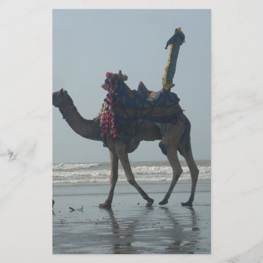 Tribal Camel Ride: Morning Tide Sands & Zee Briefpapier (Voorkant)