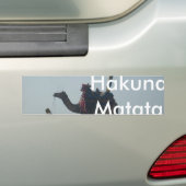 Tribal Camel Ride: Morning Tide Sands & Zee Bumpersticker (Op auto)