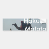 Tribal Camel Ride: Morning Tide Sands & Zee Bumpersticker (Voorkant)