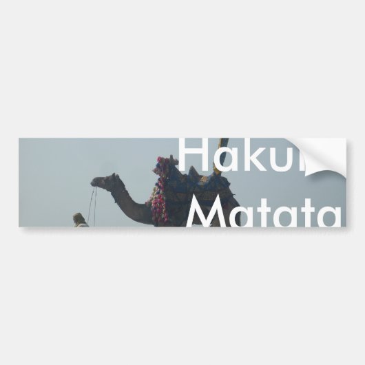 Tribal Camel Ride: Morning Tide Sands & Zee Bumpersticker (Voorkant)