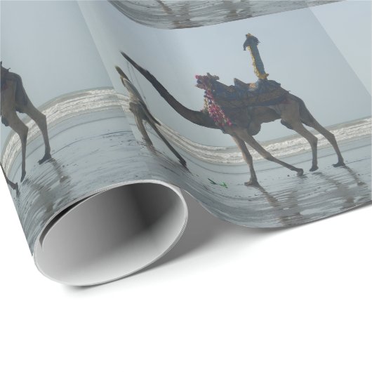 Tribal Camel Ride: Morning Tide Sands & Zee Cadeaupapier (Rol Hoek)