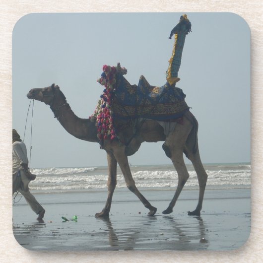 Tribal Camel Ride: Morning Tide Sands & Zee Drankjes Onderzetter (Voorkant)