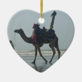 Tribal Camel Ride: Morning Tide Sands & Zee Keramisch Ornament (Voorkant)