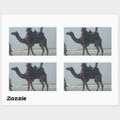 Tribal Camel Ride: Morning Tide Sands & Zee Rechthoekige Sticker (Vel)