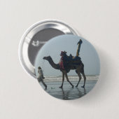 Tribal Camel Ride: Morning Tide Sands & Zee Ronde Button 5,7 Cm (Voorkant /achterkant)